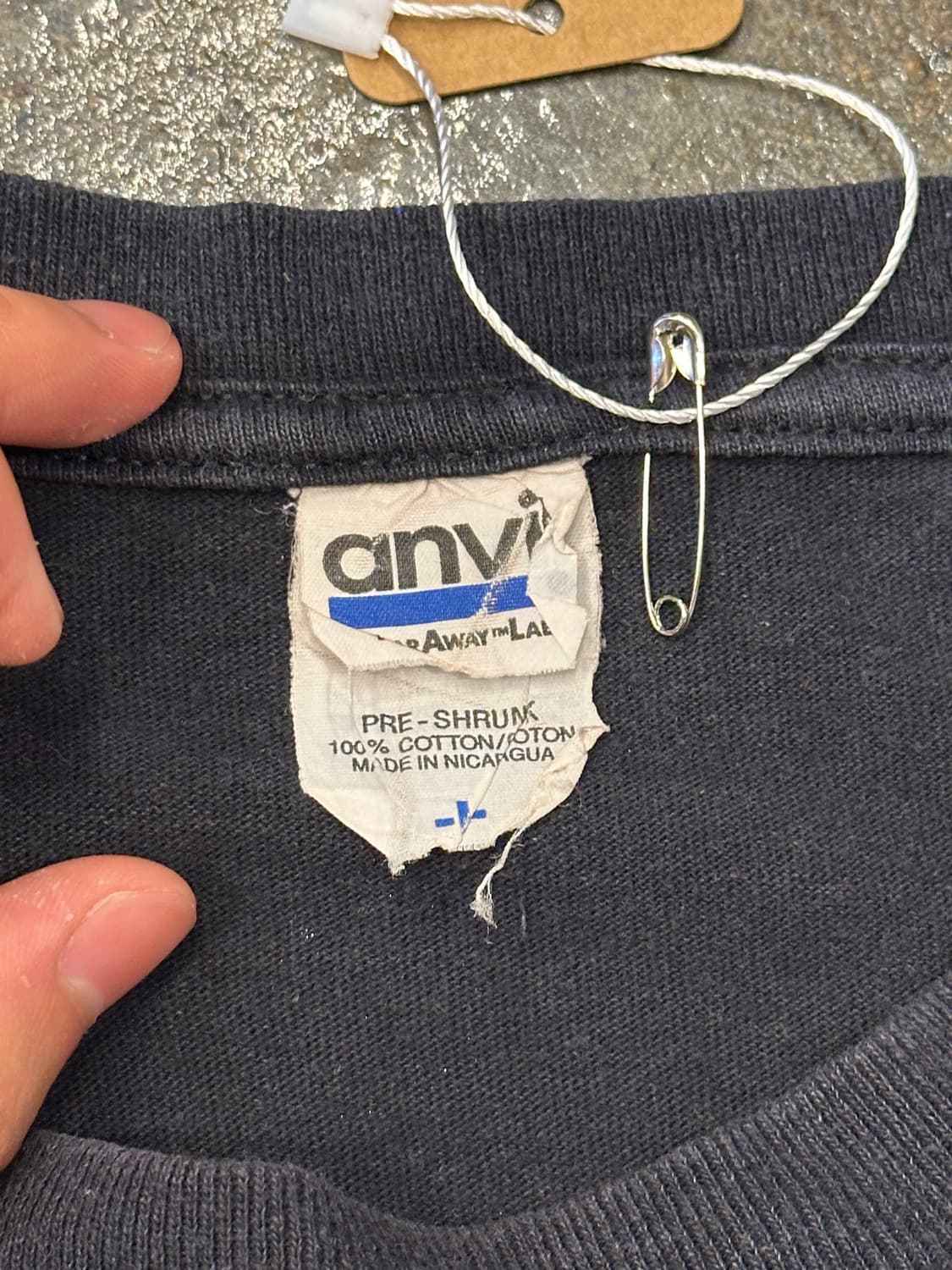 00s ANVIL 엔빌 빈티지 프린팅 반팔티 L 상품이미지4