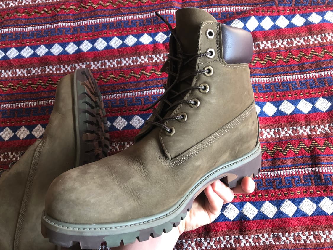 팀버랜드 6인치 올리브 카모 부츠 280 상품이미지9