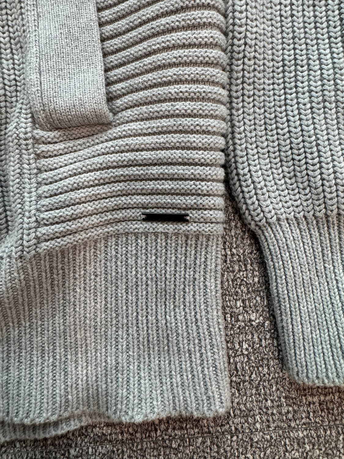 디젤 데님 블록 니트 후드 집업 L 상품이미지3