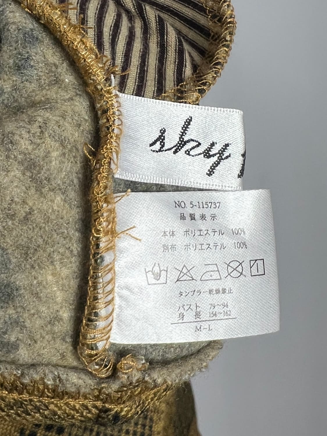 빈티지 도트 니트 케이프 상품이미지5