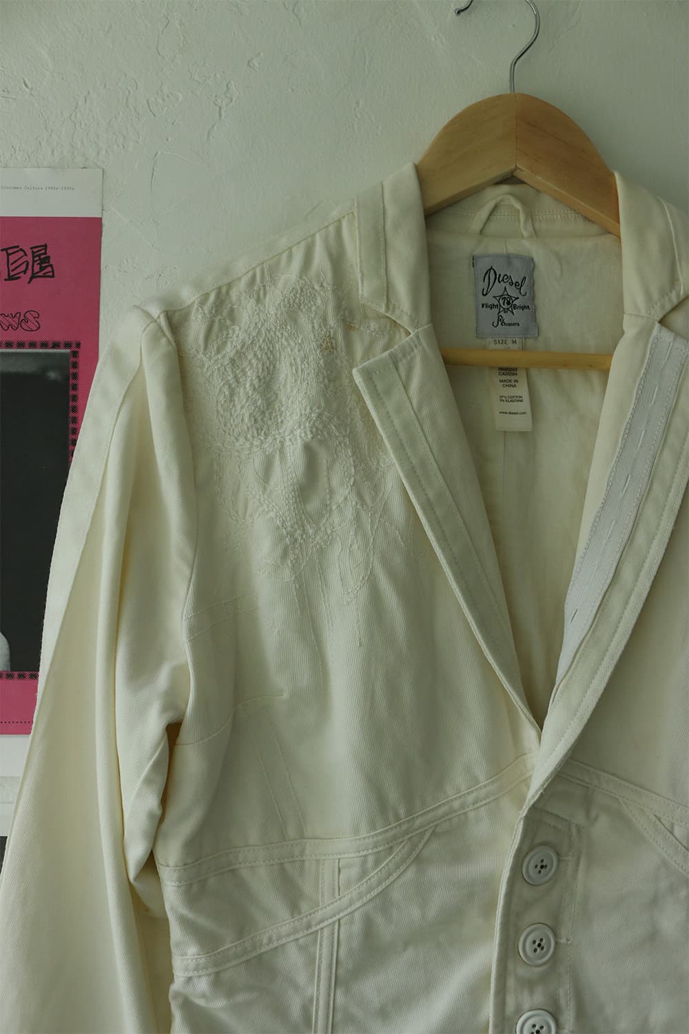 2000s 디젤 화이트 자켓 상품이미지5