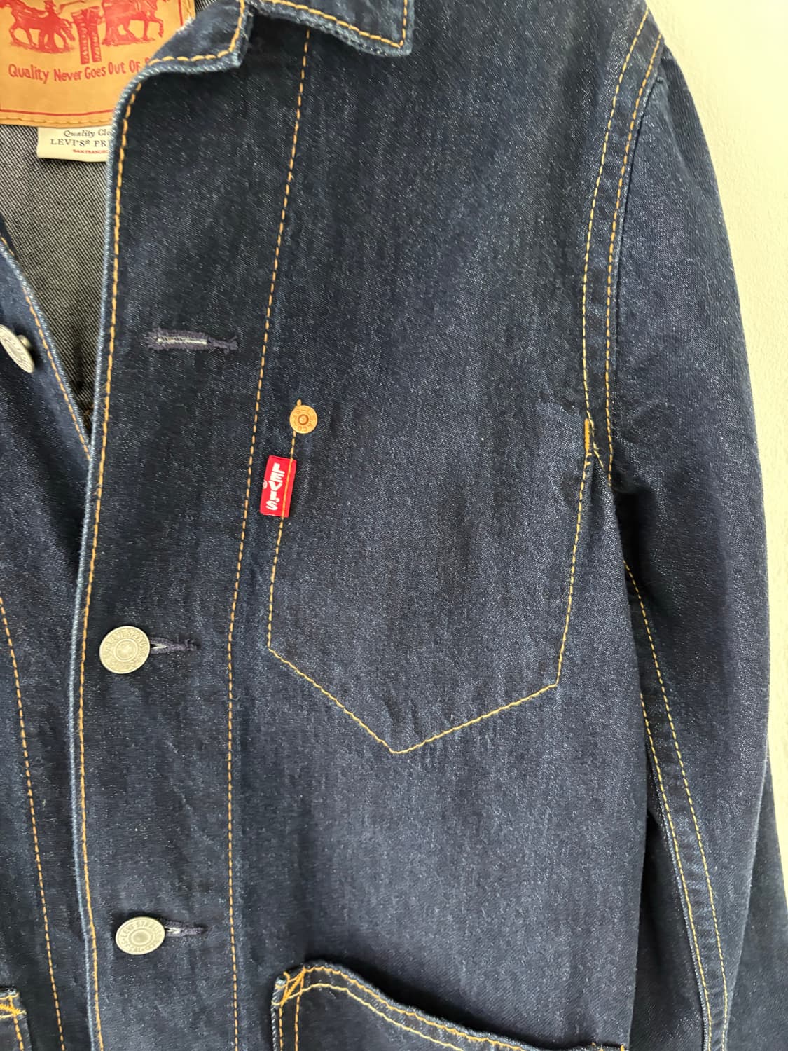 Levis Premium Type 1 Denim chore jacket. 상품이미지4