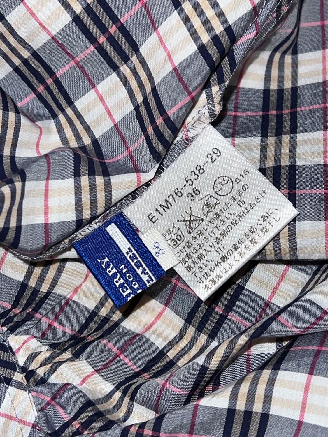 burberry check long blouse 상품이미지7