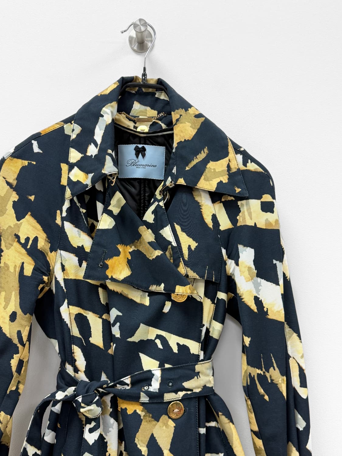 Blumarine Abstract Print Trench Coat 상품이미지3