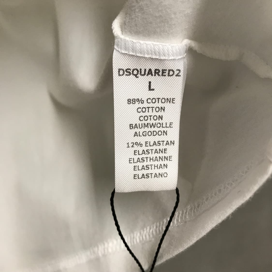 디스퀘어드2 화이트 반팔 티셔츠 L(W) 상품이미지4