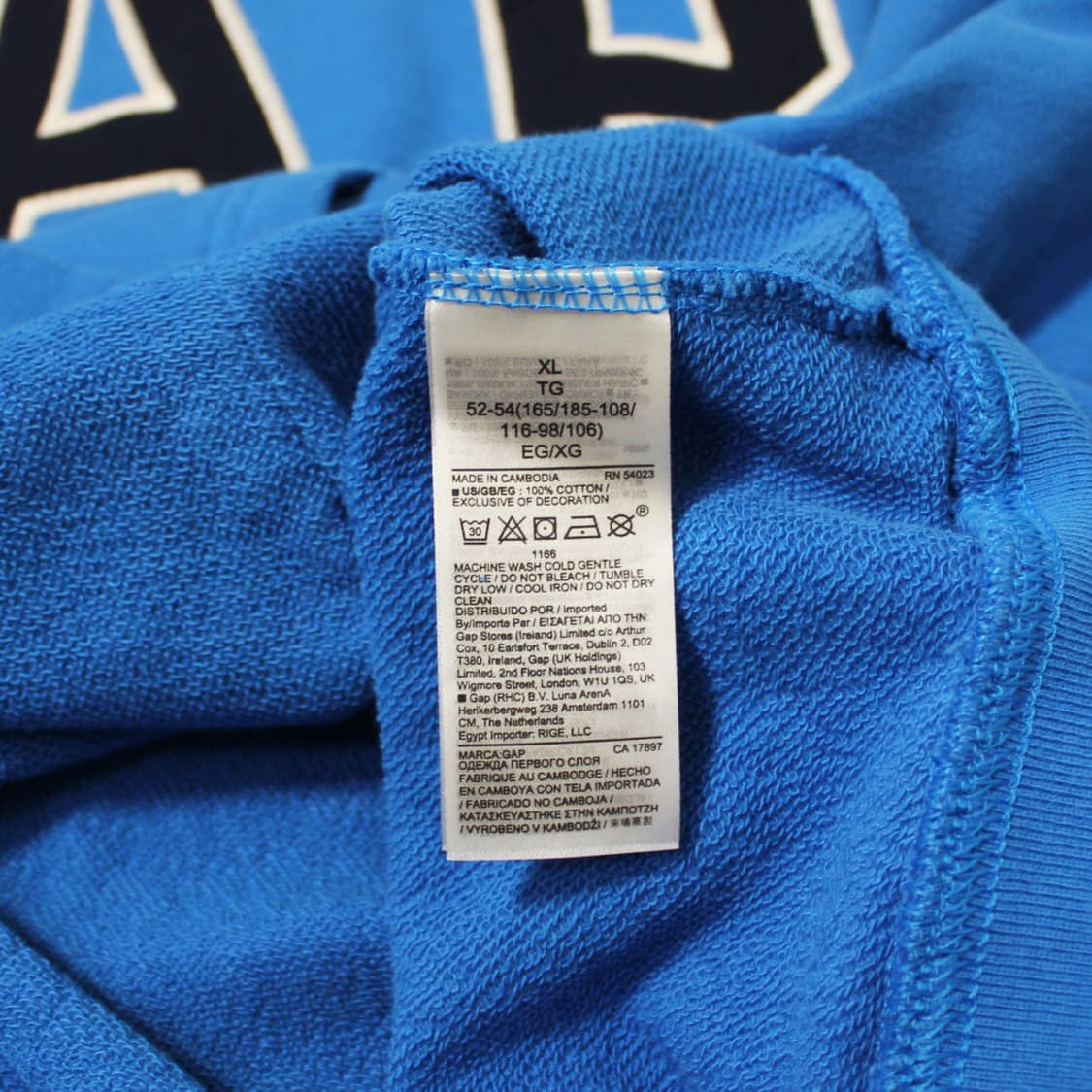 GAP 갭 블루 후드티 상품이미지4