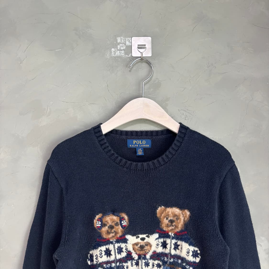 폴로 랄프로렌 폴로베어 니트 네이비 상품이미지2