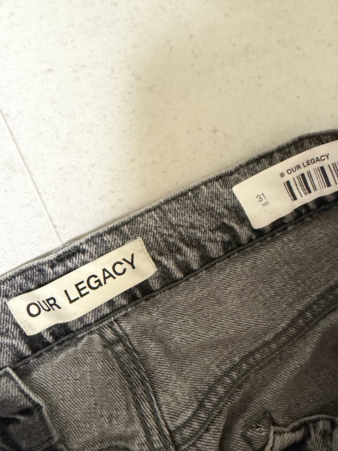 아워레가시 써드컷 슈퍼블리치 블랙 31 데님 코모리 오라리 르메르 상품이미지3