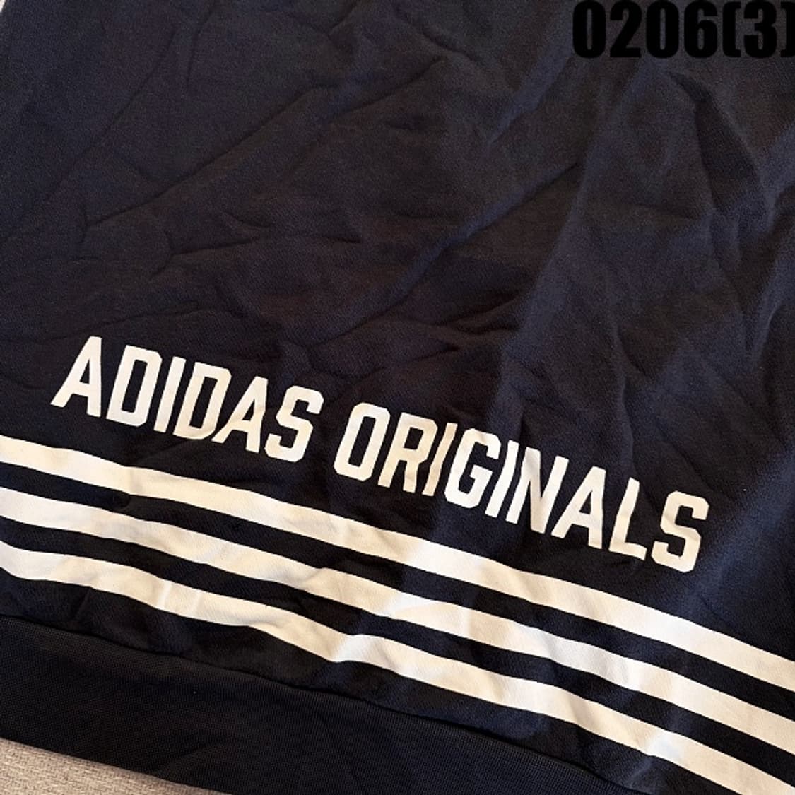 [105] 아디다스 삼선 블랙 코튼 후드집업 0206(3) 상품이미지5