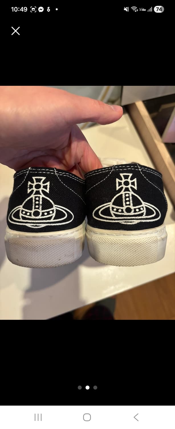 비비안웨스트우드 블랙 캔버스 (남성) 275 상품이미지2