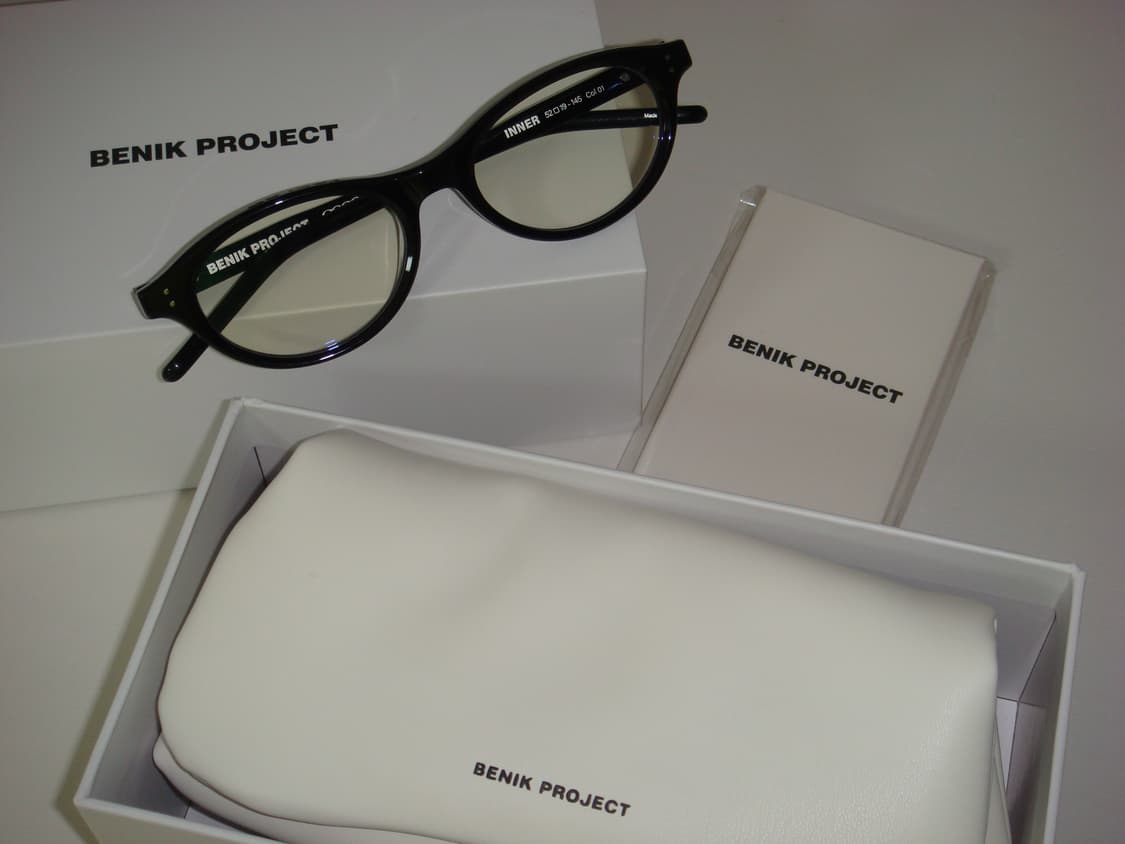 benik 비니크 안경 INNER C1 BLACK 뿔테 상품이미지1