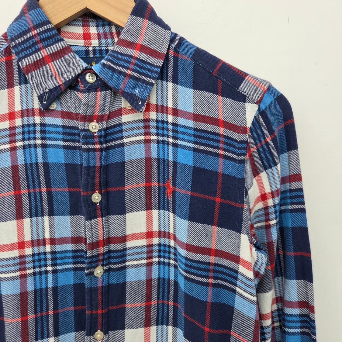 폴로 랄프로렌 체크 셔츠 남방 긴팔 여xs 상품이미지3