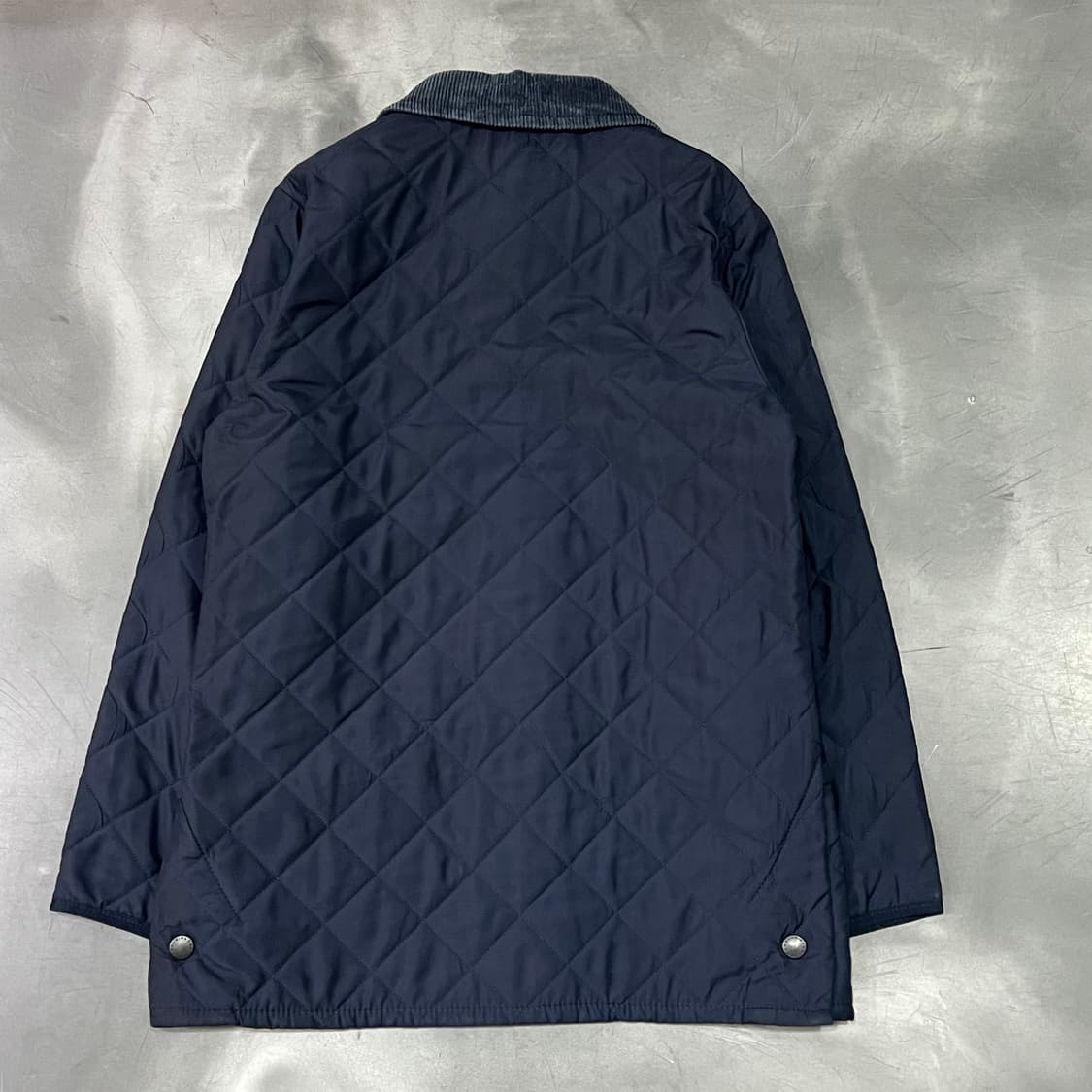  바버 코듀로이 카라 퀼티드 자켓 y14595 상품이미지2