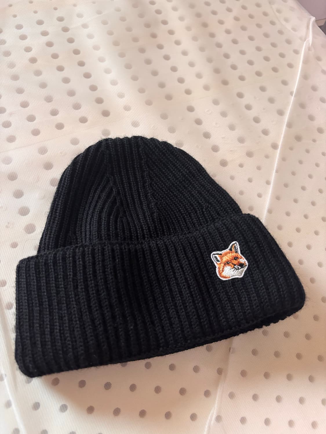 메종키츠네 폭스헤드 울 비니 상품이미지1