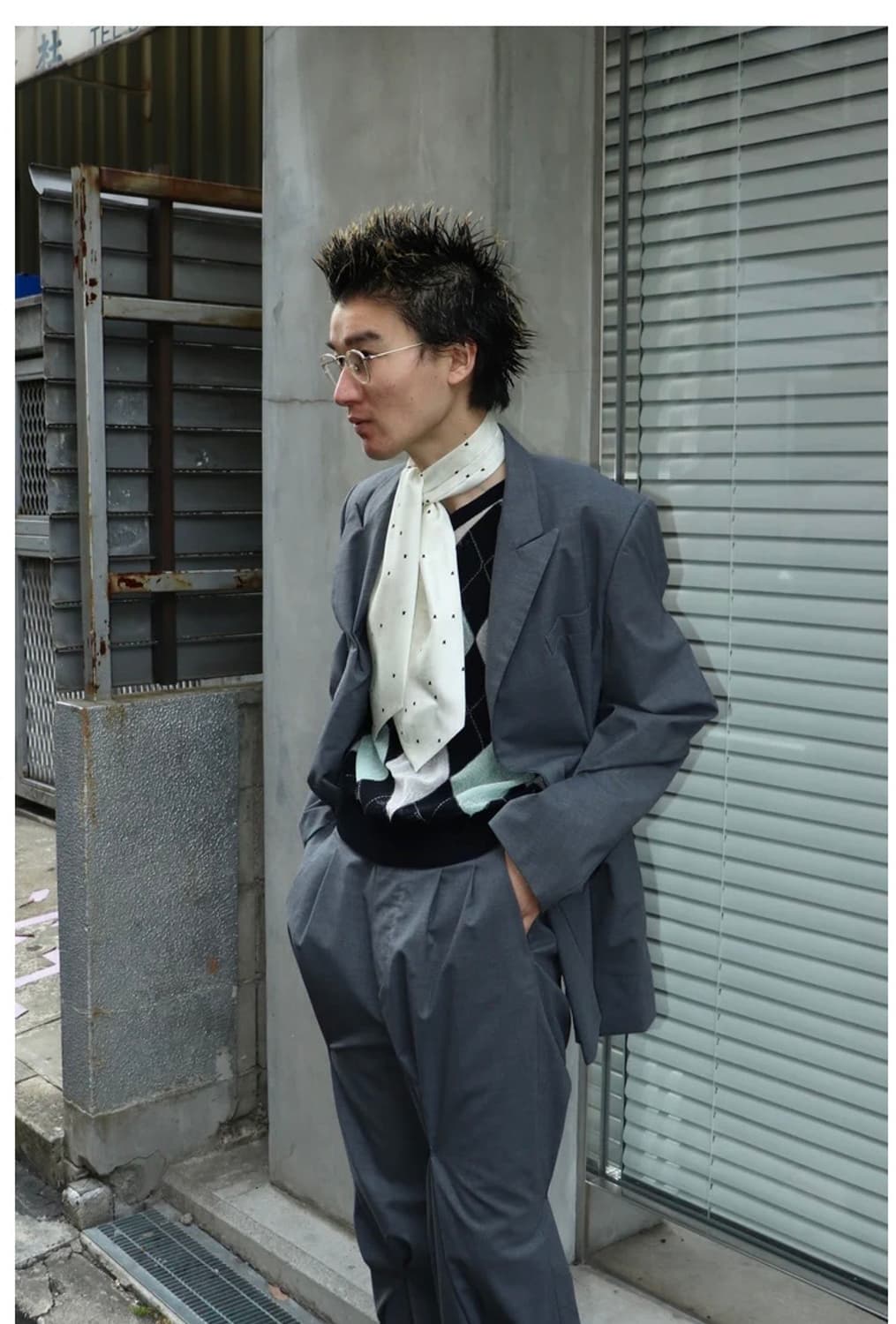 MASU 마수 실크 ASCOT TIE 스카프 상품이미지1