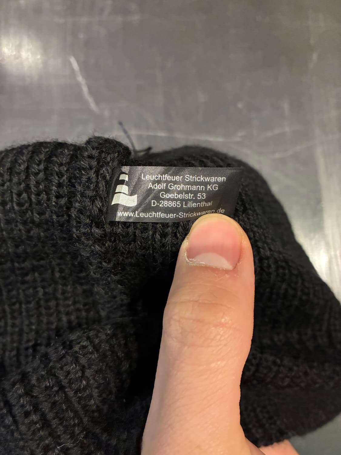 로이흐트포이어 슈트릭바렌 울 와치캡 비니 블랙 상품이미지3