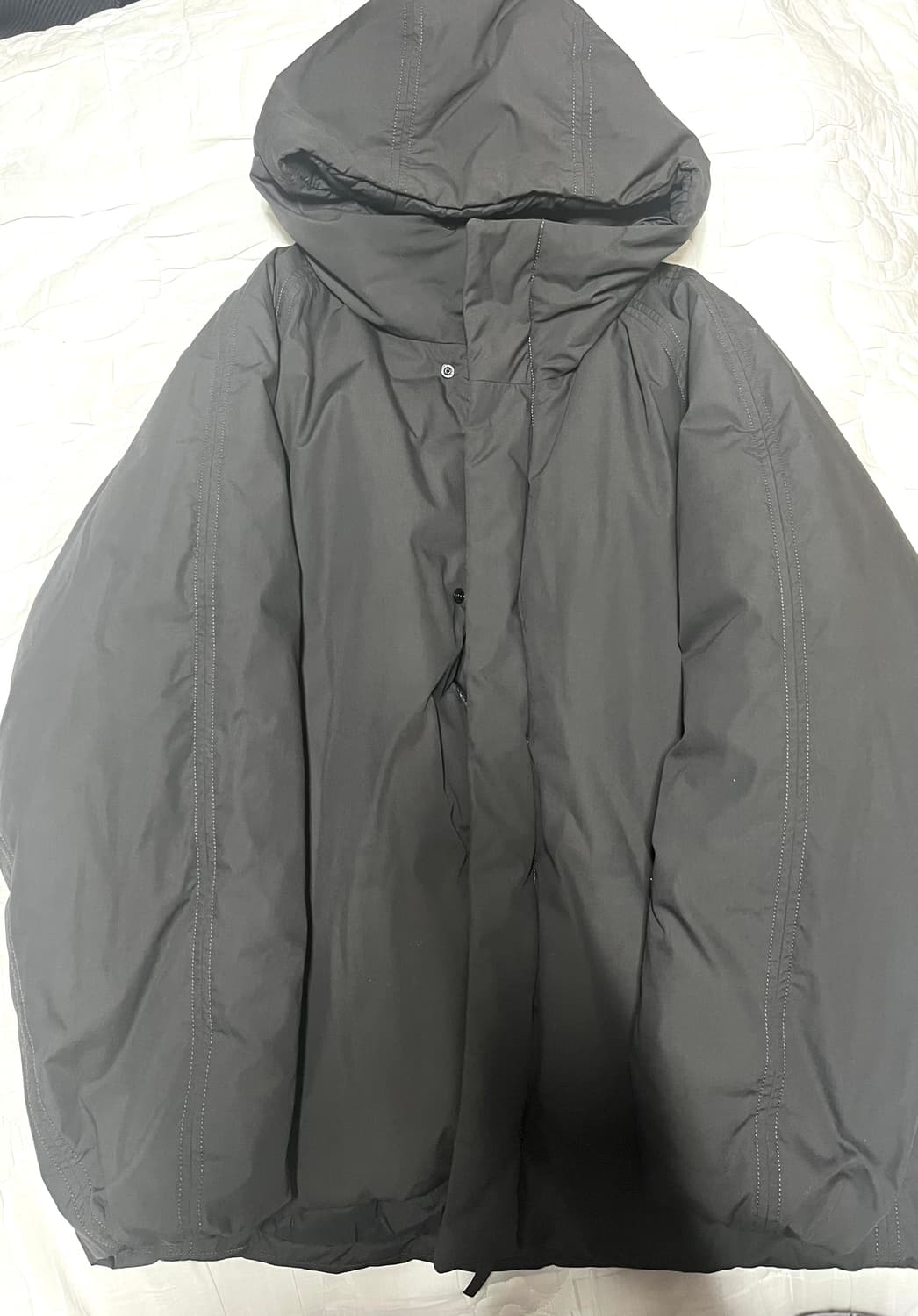 (L) 유니클로U 퍼프테크 볼륨파카 다크그레이 상품이미지3