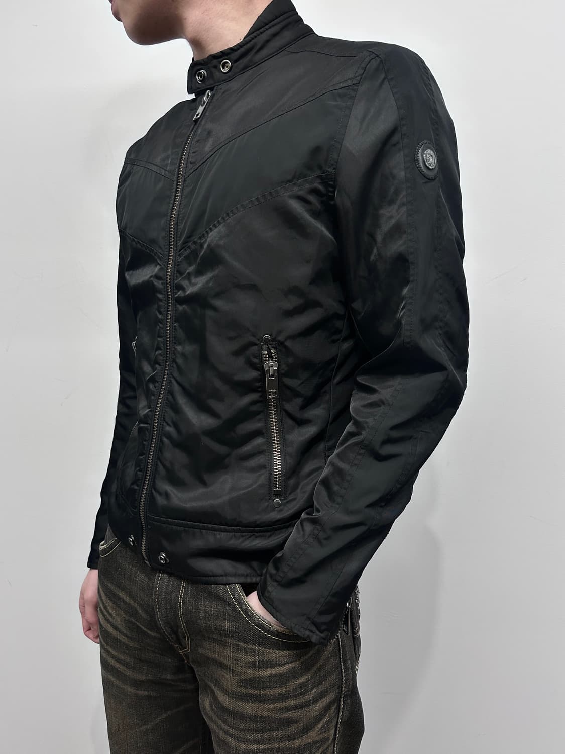 디젤 나일론 바이커 봄버 자켓 상품이미지2