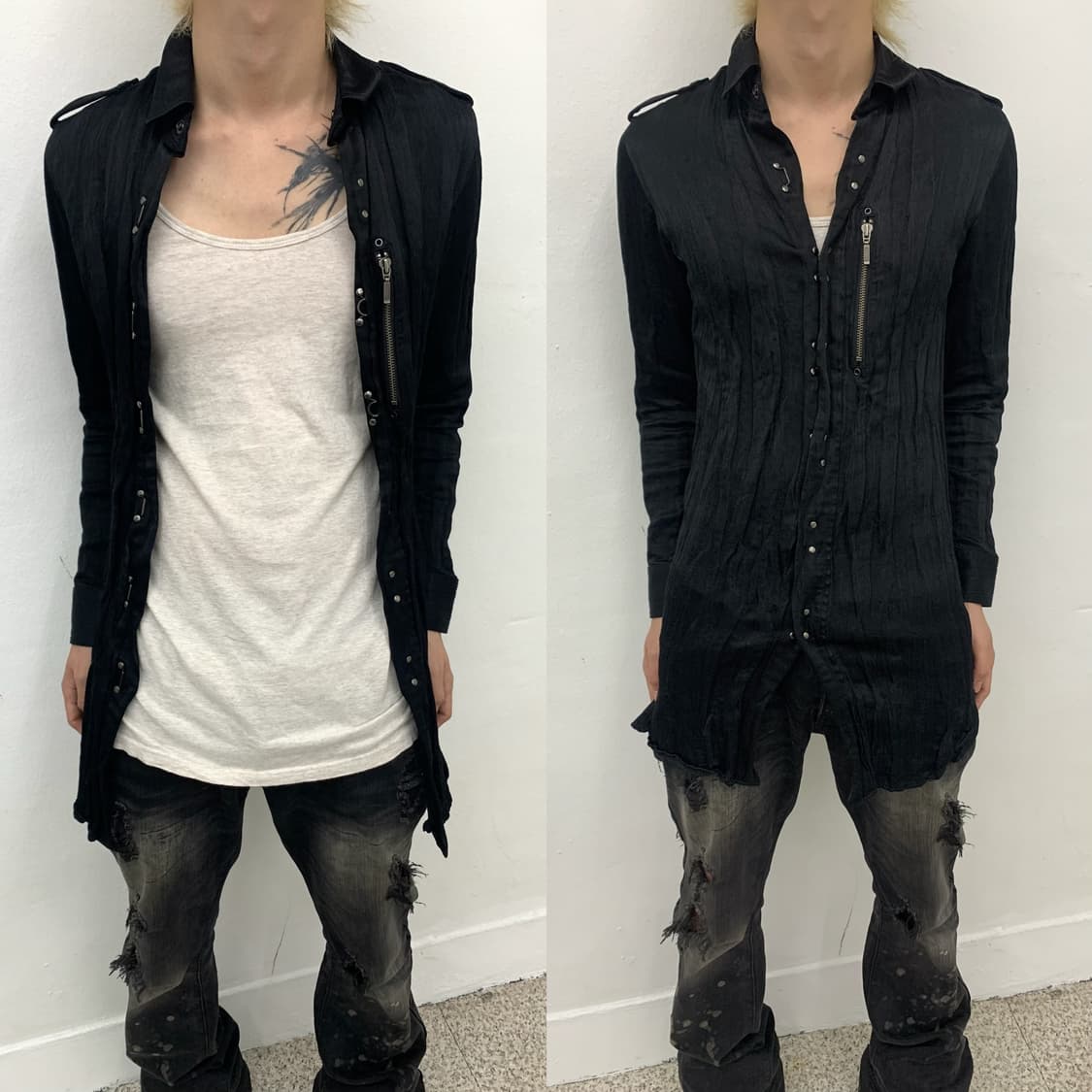 Tornado Mart satin waxed wrinkled archiv 상품이미지1