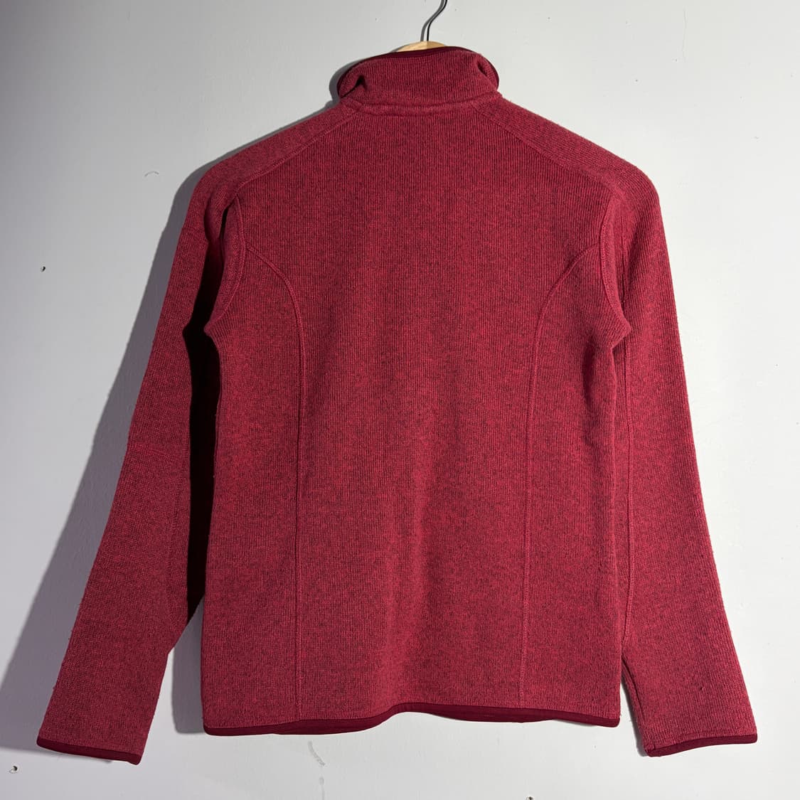 파타고니아 빈티지 버건디 집업 플리스 자켓 상품이미지4