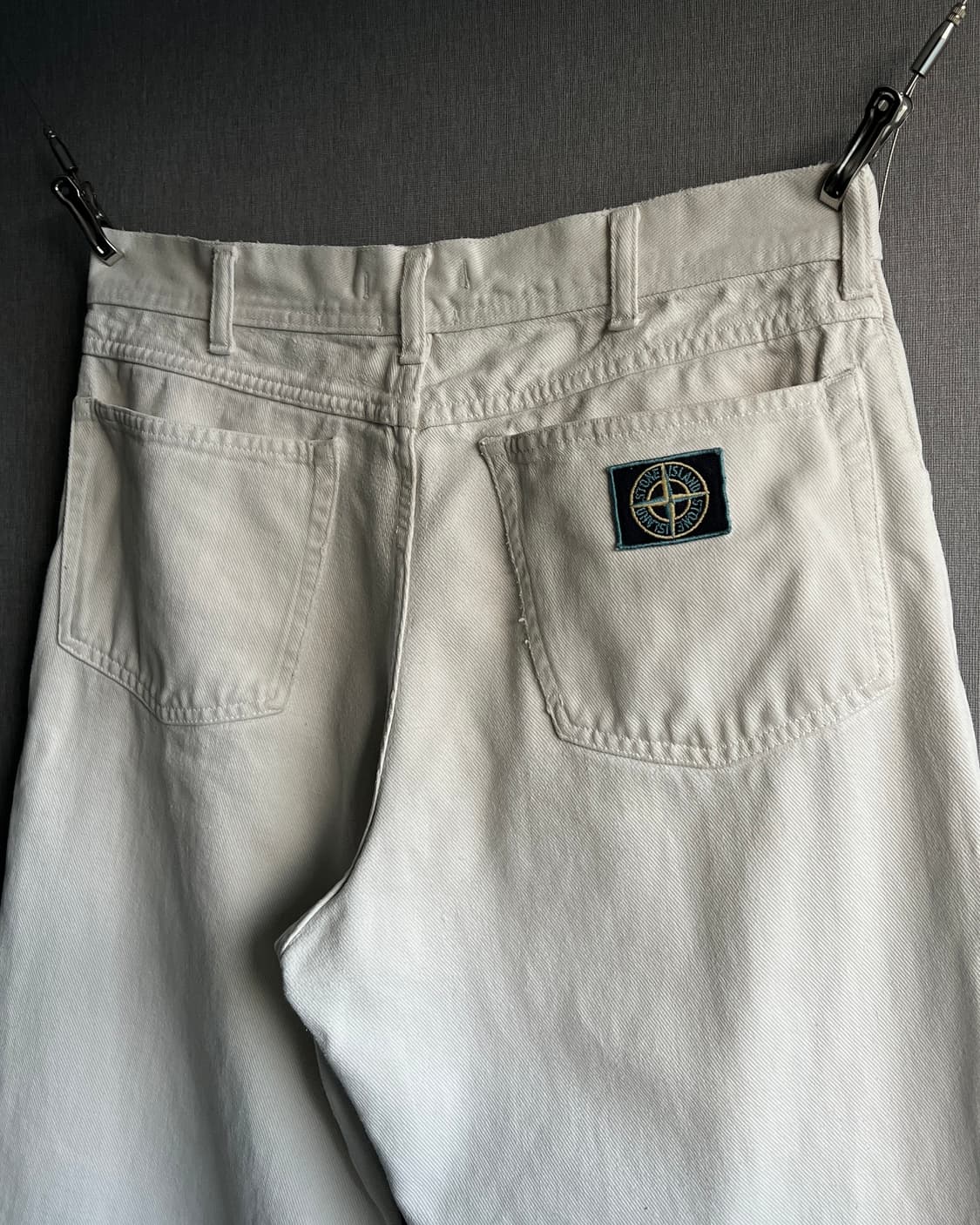 [33] 90s 스톤 아일랜드 그린엣지 크림 진 상품이미지1