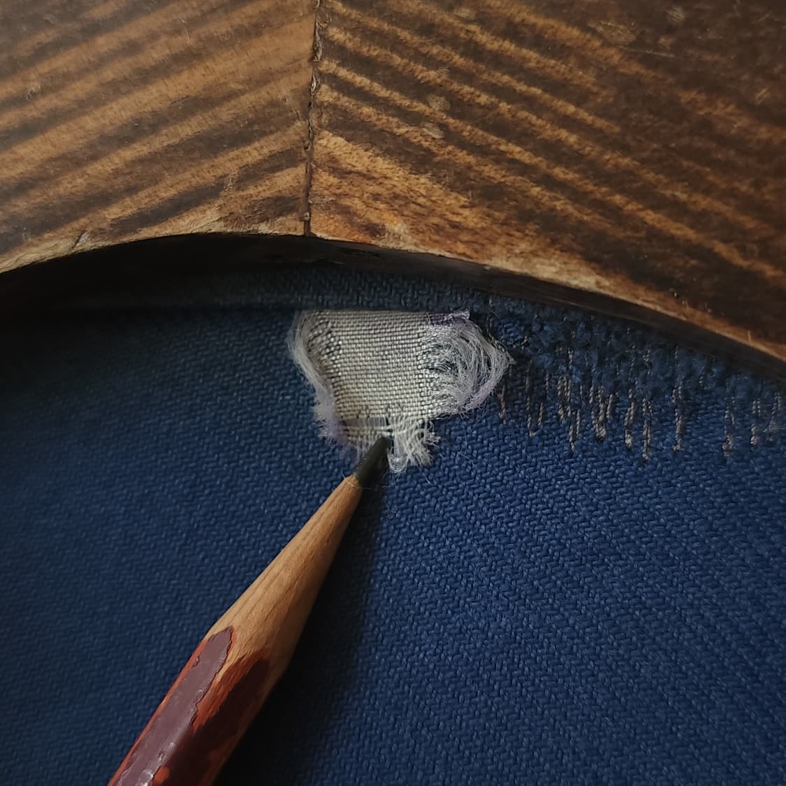 60s 프렌치 워크자켓 프렌치자켓 블루 페이딩 48 상품이미지8