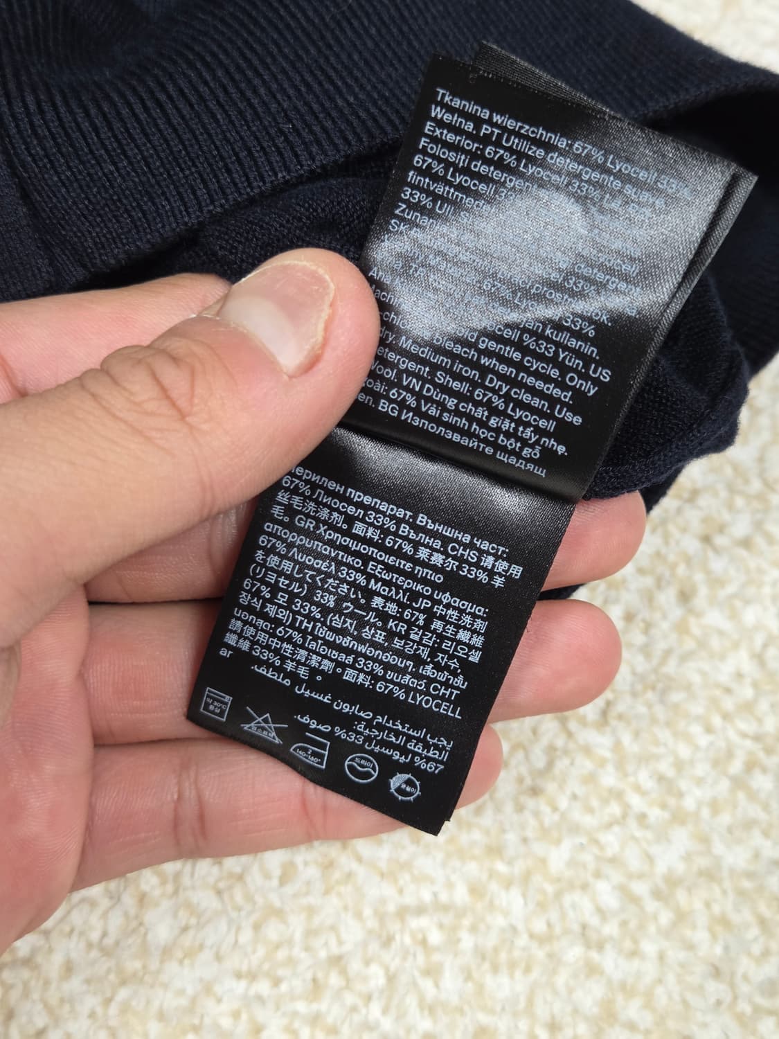 [COS] 리오셀 울 블렌드 라운드넥 반팔 니트 가디건 | S00049 상품이미지5