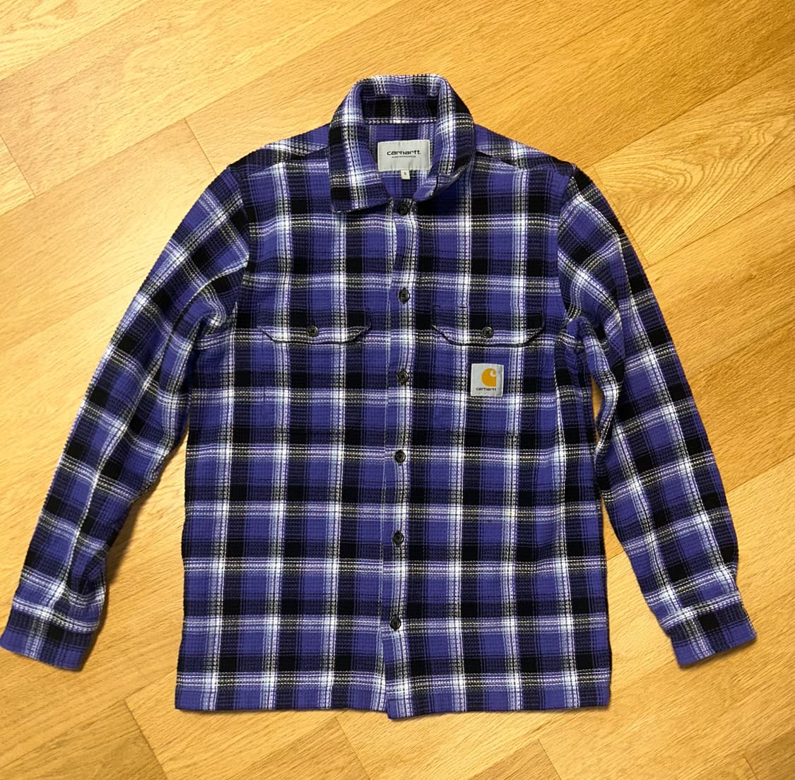 Carhartt WIP 퍼플체크셔츠 Size S 칼하트WIP 상품이미지1