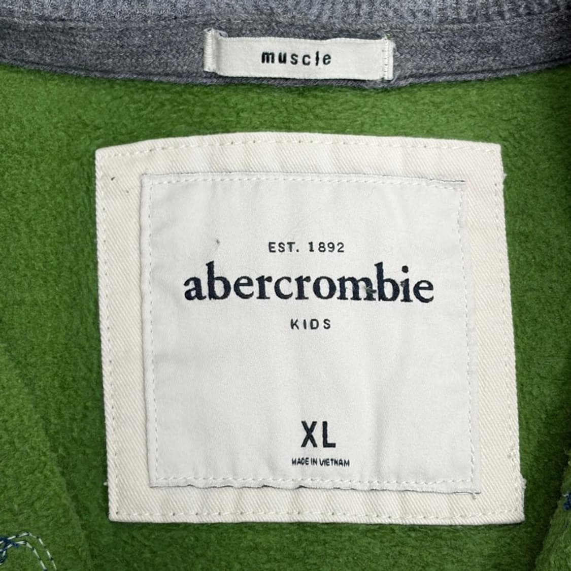 ABERCROMBIE & FITCH 머슬핏 후드 집업 XL 상품이미지5