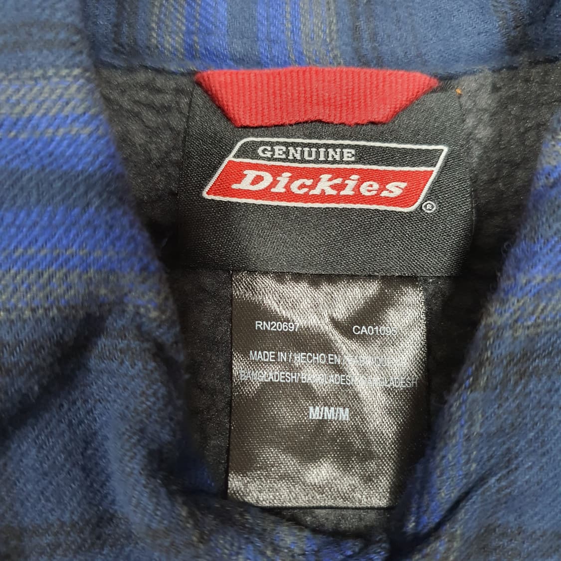 ✨ (바배) 디키즈 보아털 체크 셔츠 자켓 상품이미지3