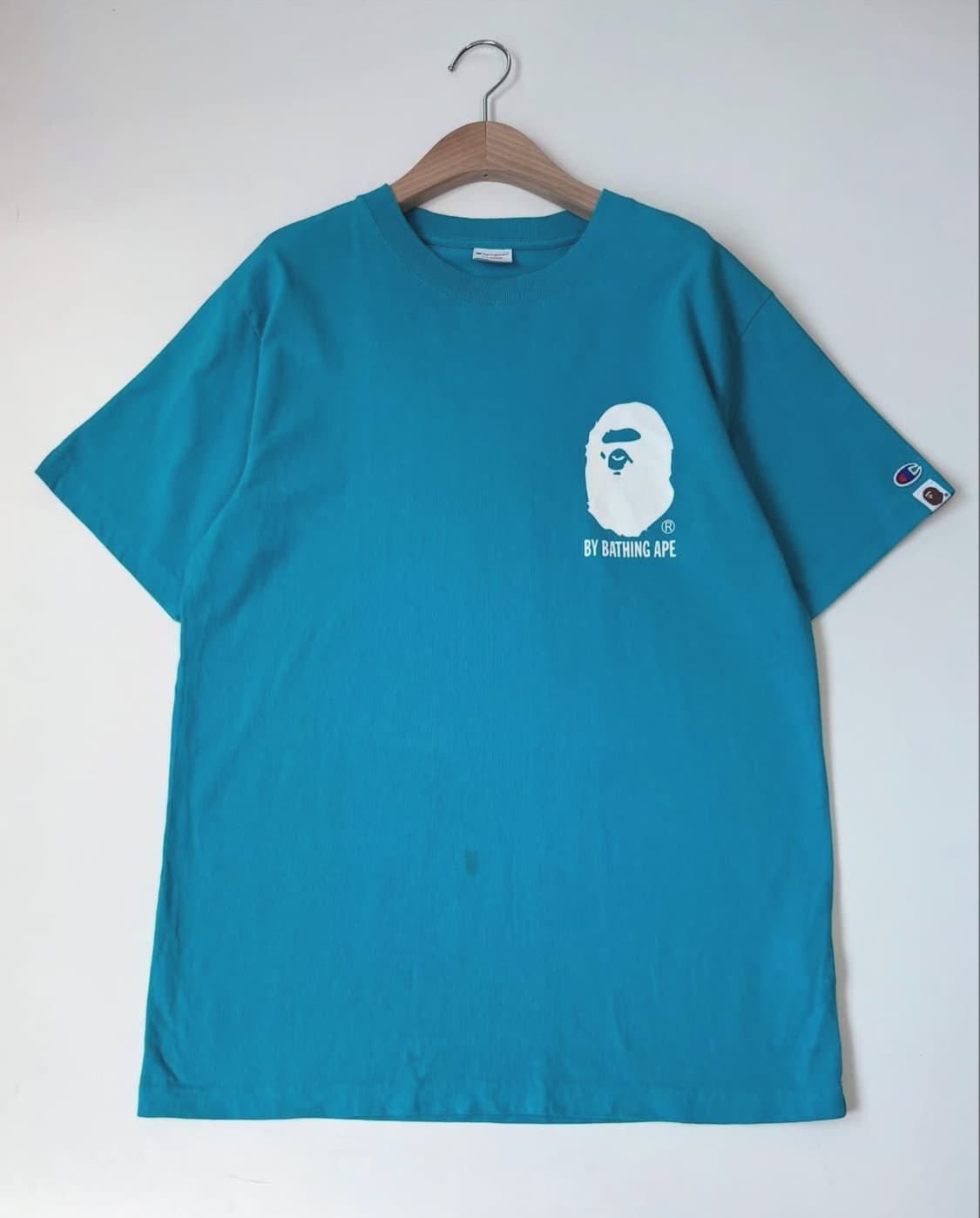 Champion X Bape 챔피온X베이프 블루 티 상품이미지1