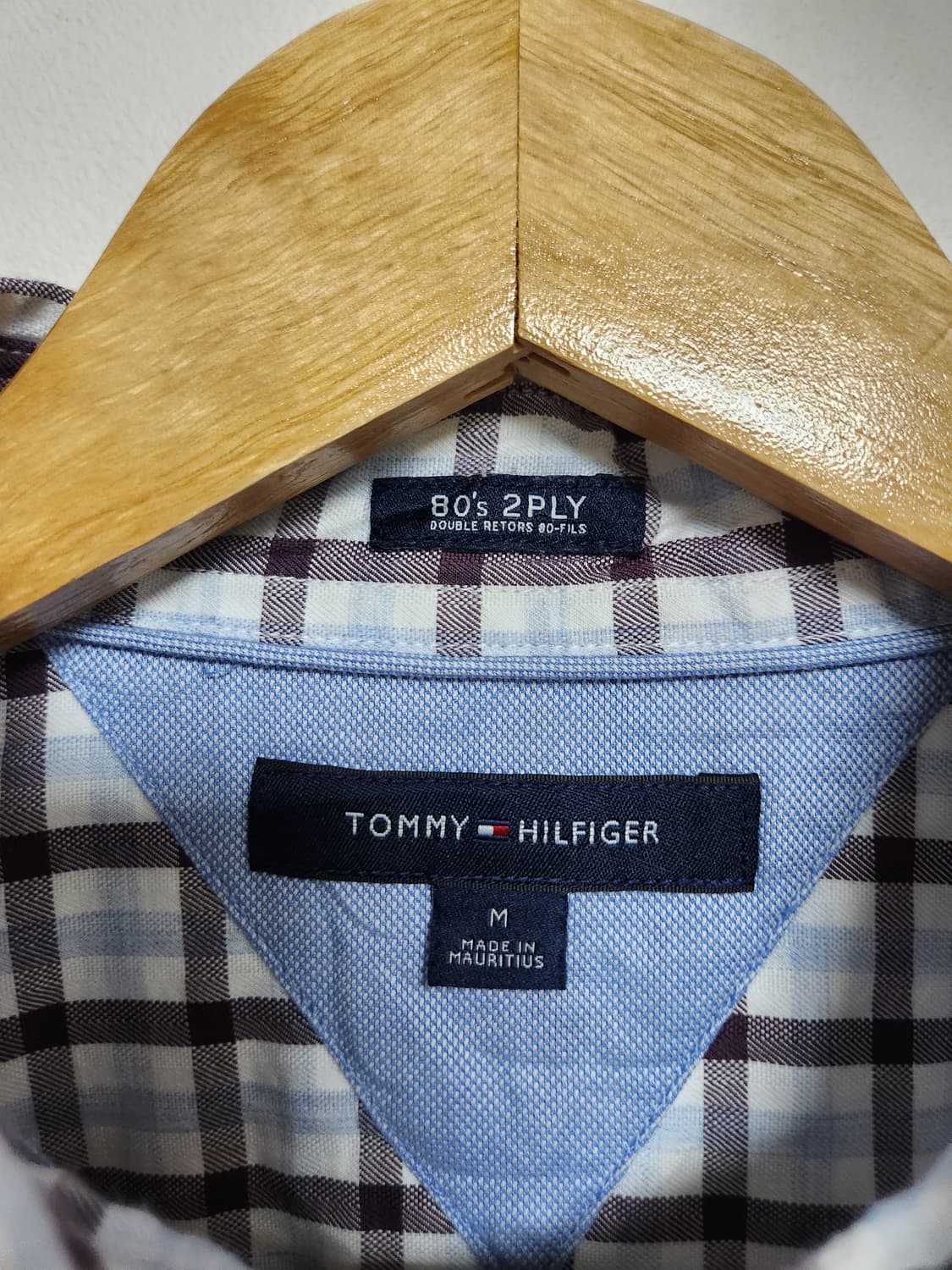 타미힐피거Tommy 코튼 체크 셔츠 M - S170 상품이미지4