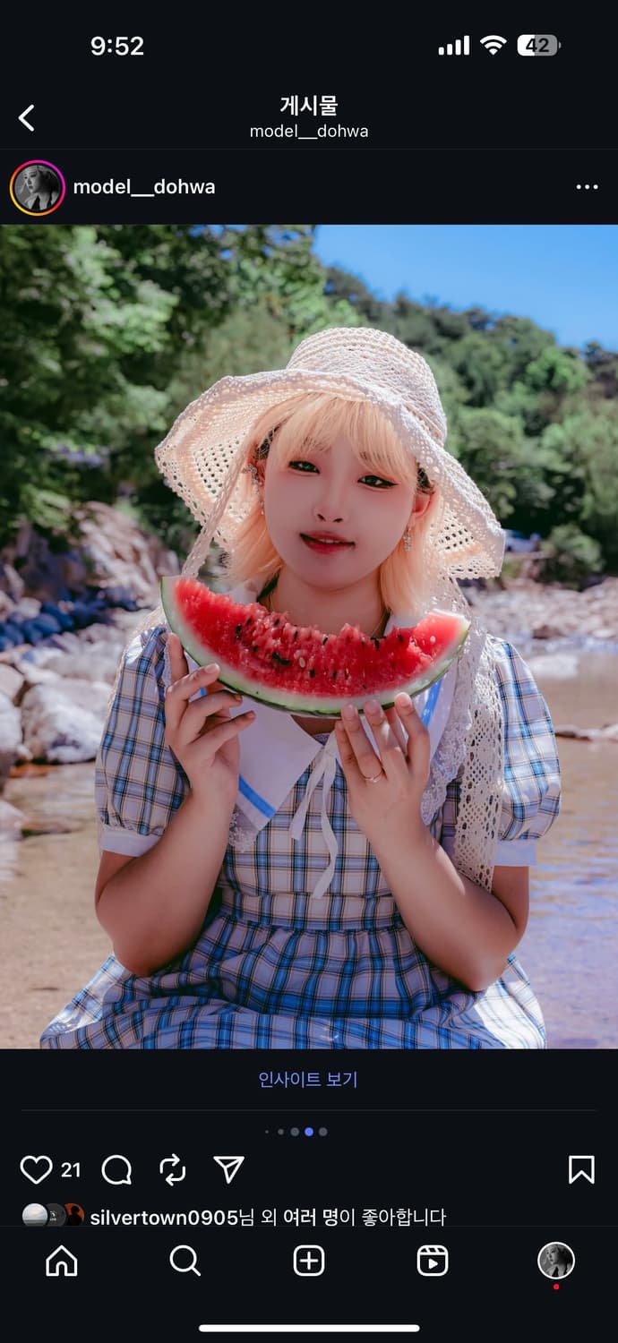 빈티지 체크 원피스 상품이미지1