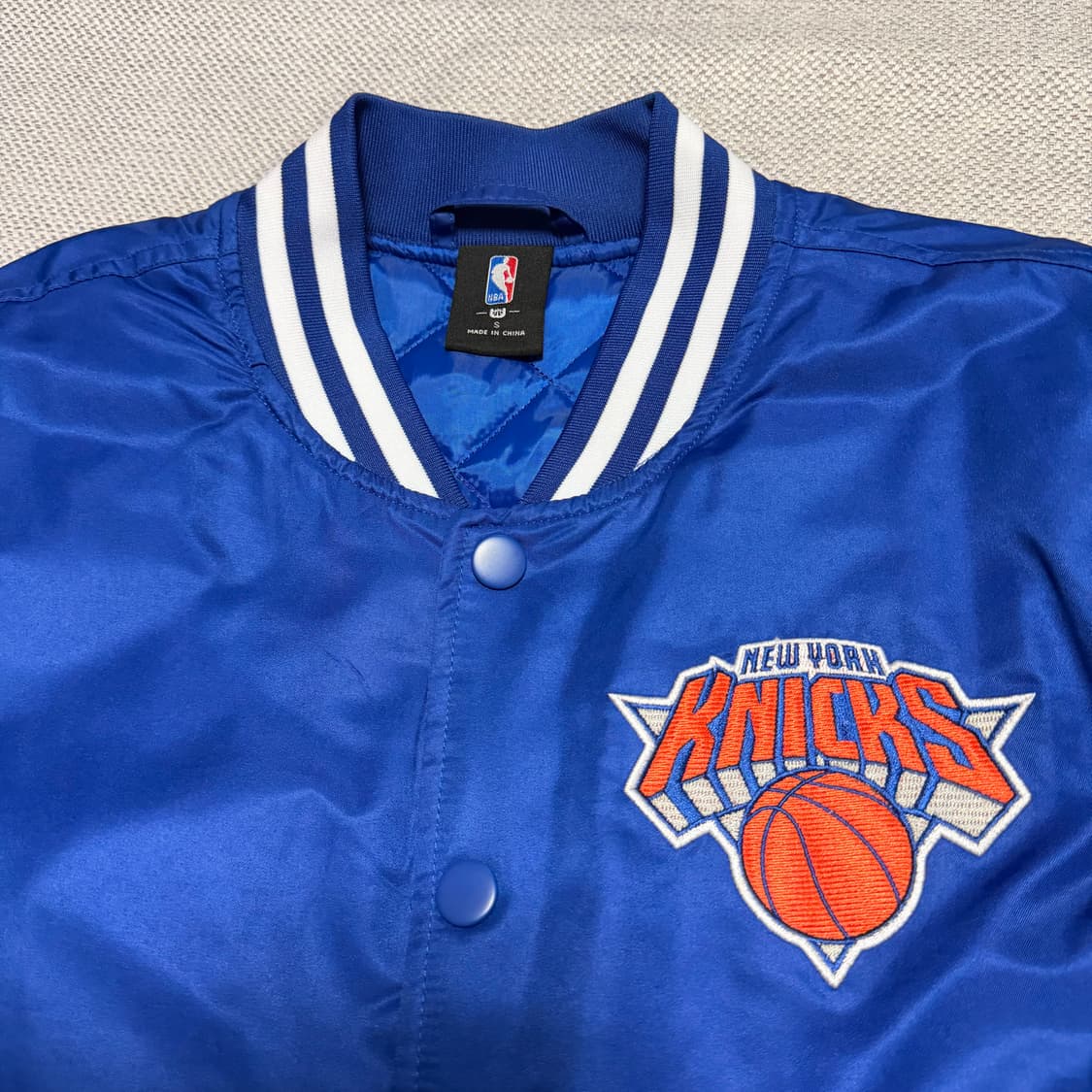 NBA 뉴욕 닉스 멀티 빅로고 바시티 자켓 상품이미지3