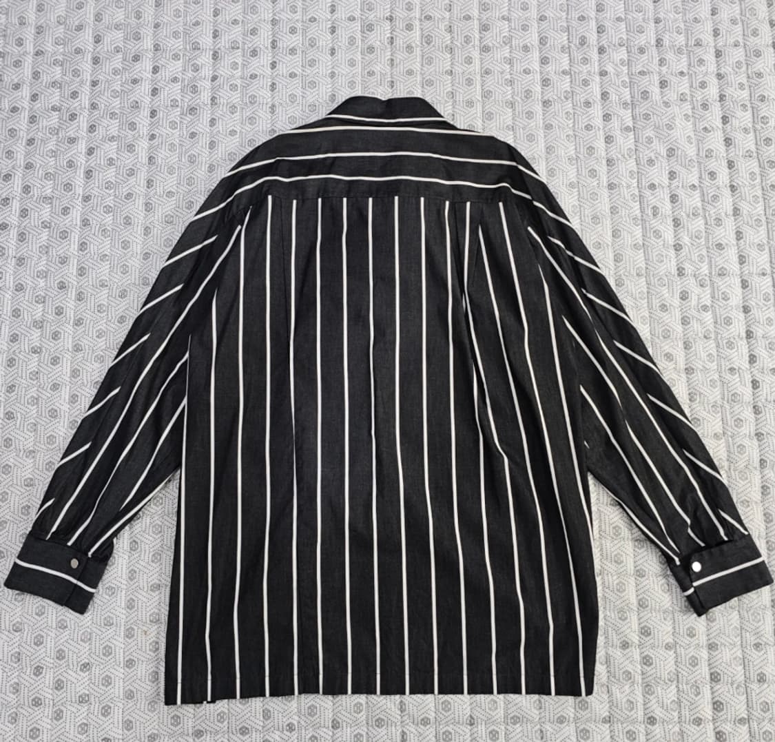 한섬 시스템 SYSTEM 오버핏 스트라이프 셔츠 100~105 상품이미지6