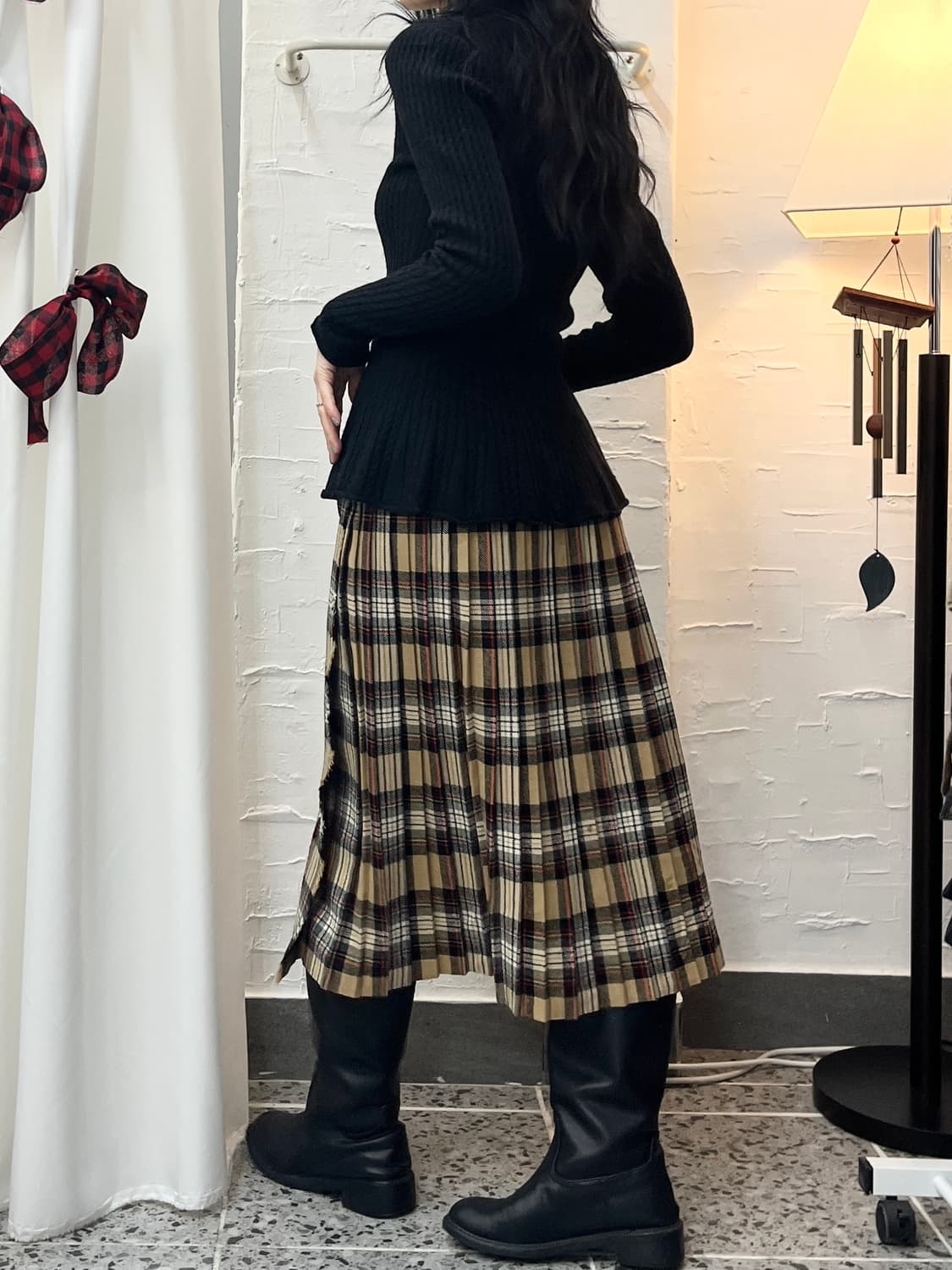 flare ribbon tie cardigan 상품이미지4