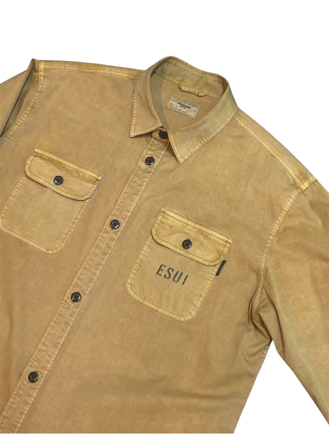 에스피오나지 Hurst Dyed Shirts Mustard 상품이미지3