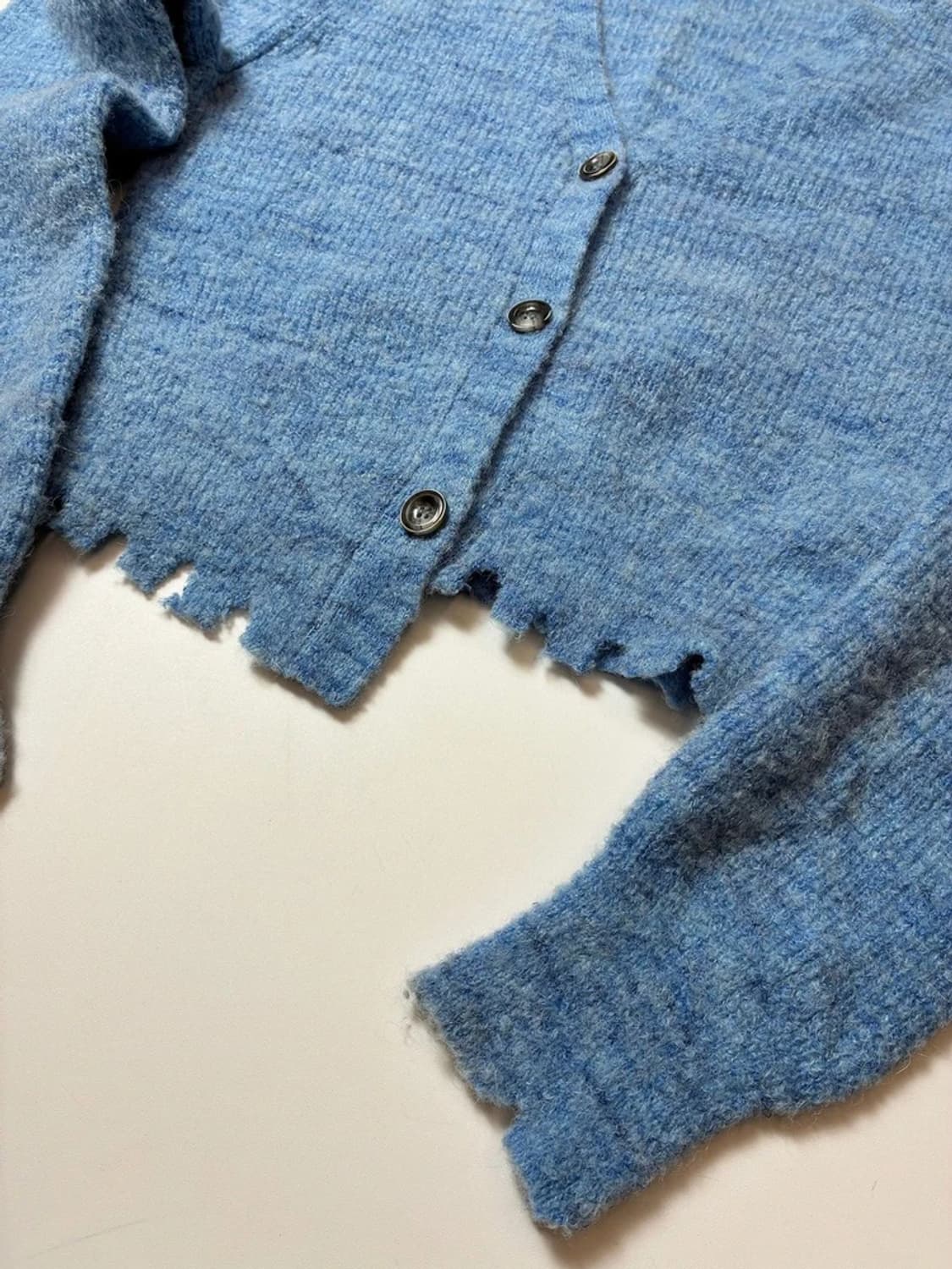 앤더슨벨 블루 루아 알파카 울 블렌드 비대칭 가디건 PN8770 상품이미지5