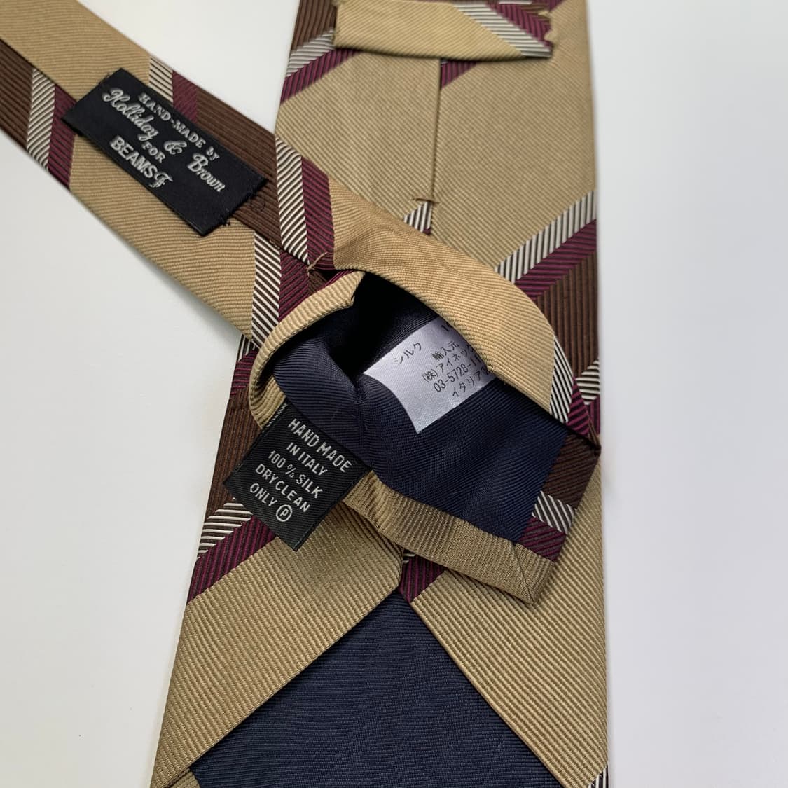 홀리데이 앤 브라운 레지멘탈 클래식넥타이 최상급 빔즈에프 8cm 상품이미지7