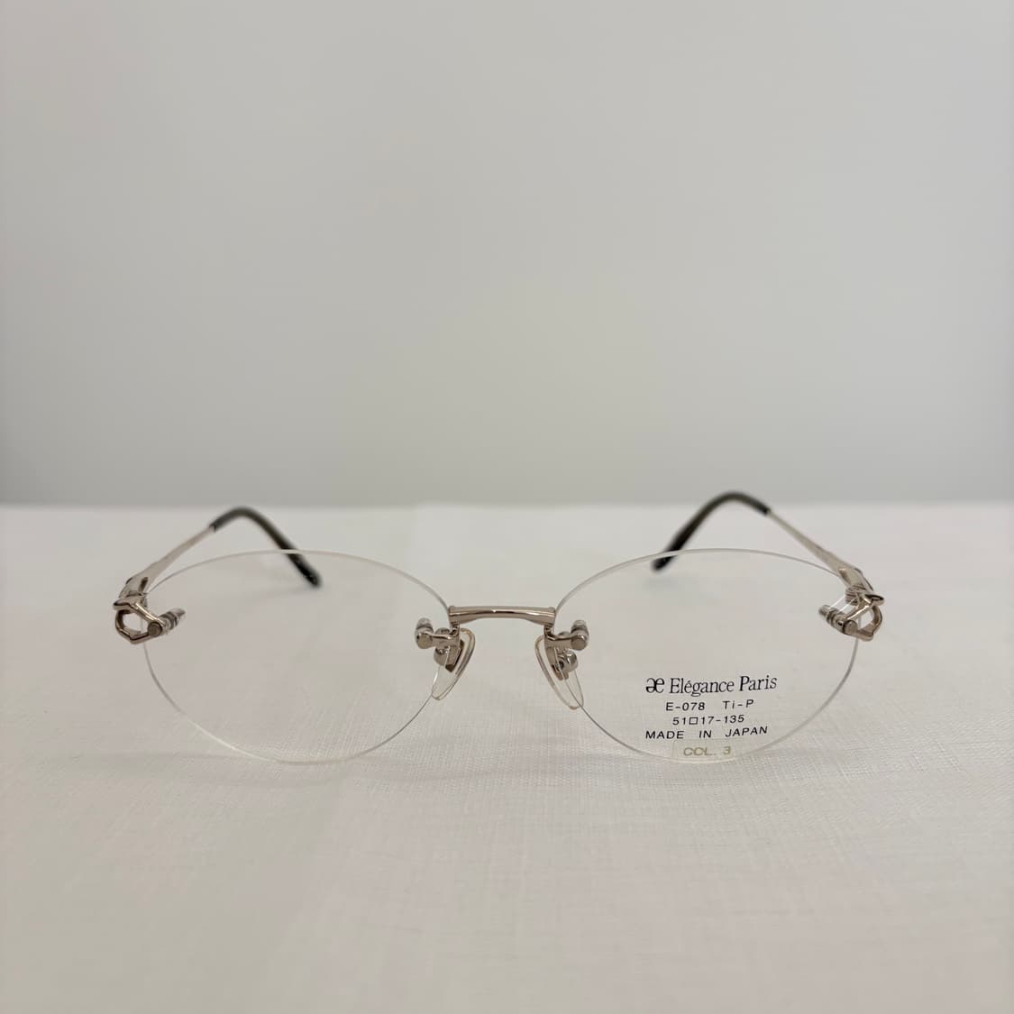 ELEGANCE Paris 오벌 골드 빈티지 무테 상품이미지1