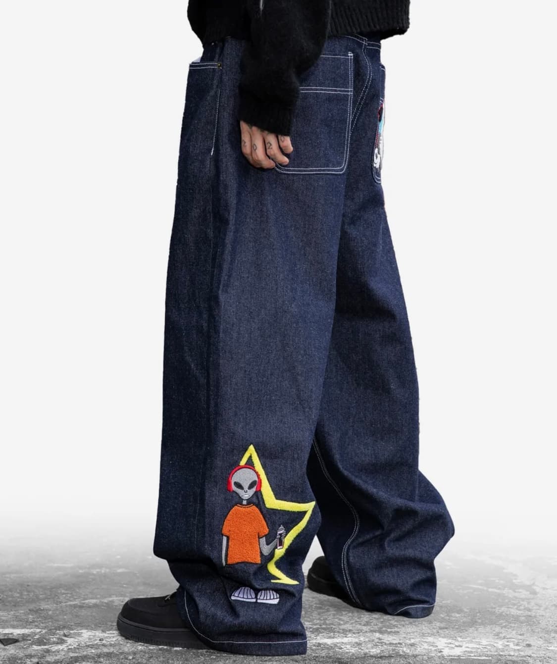 엑스톤즈 스커퍼 에일리언 데님 팬츠 (INDIGO) 상품이미지2