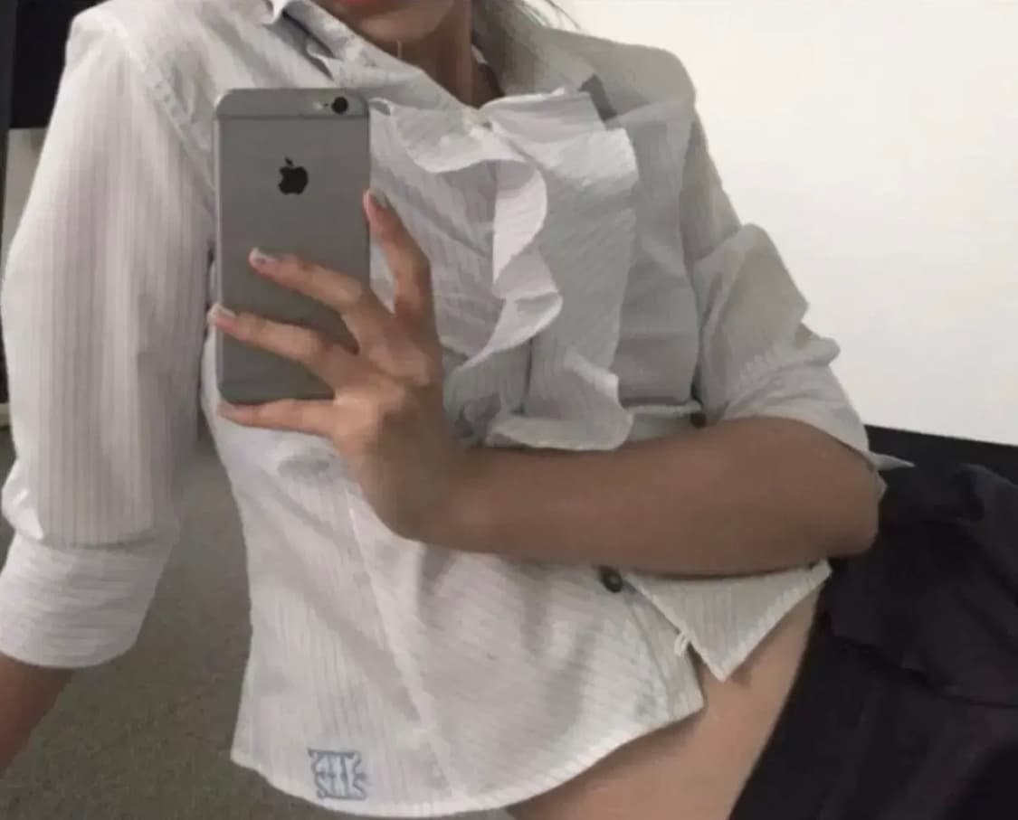 애옹쓰 익스클루시브 STTS 멀티 프릴 셔츠 상품이미지3