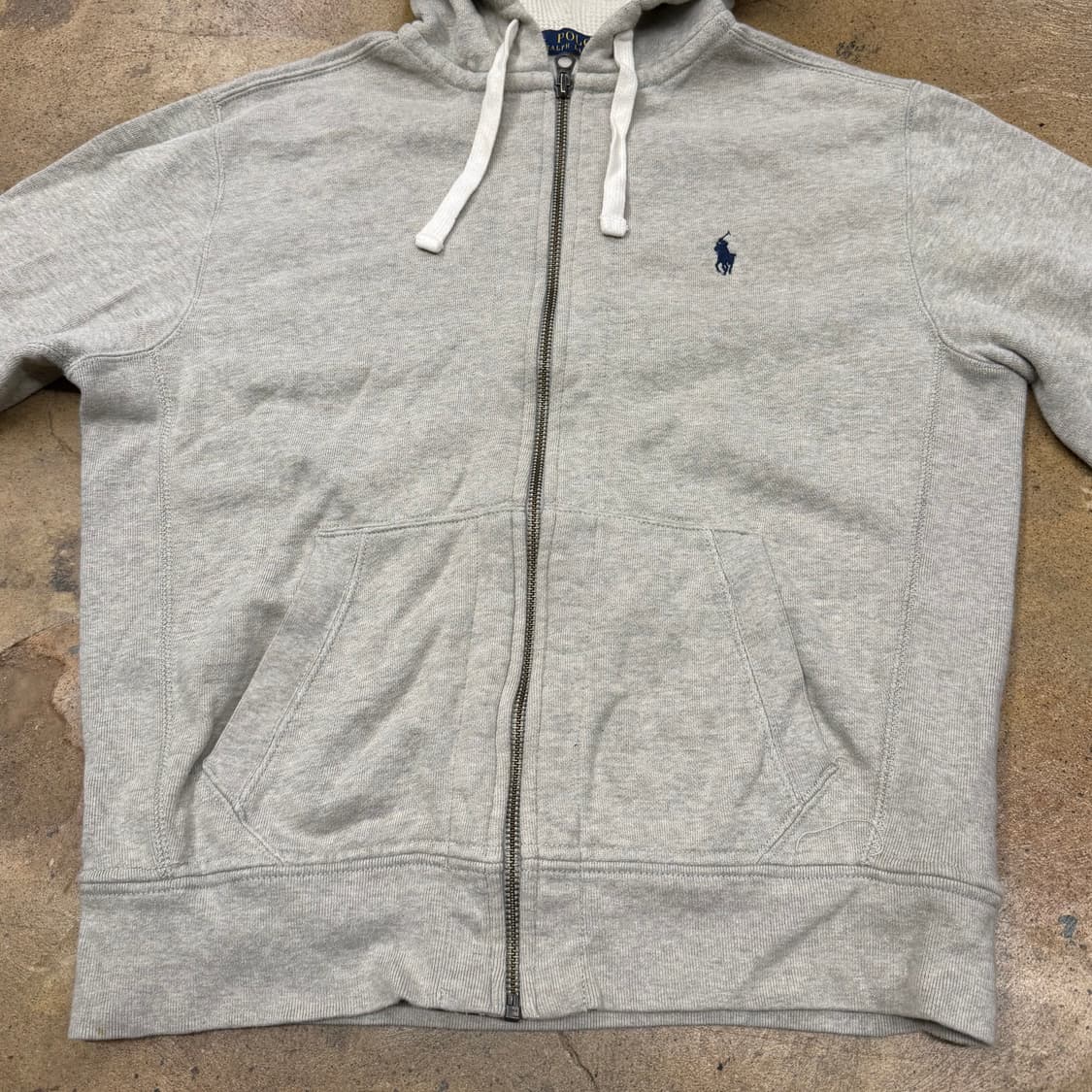 폴로 랄프로렌 그레이 후드집업 상품이미지3
