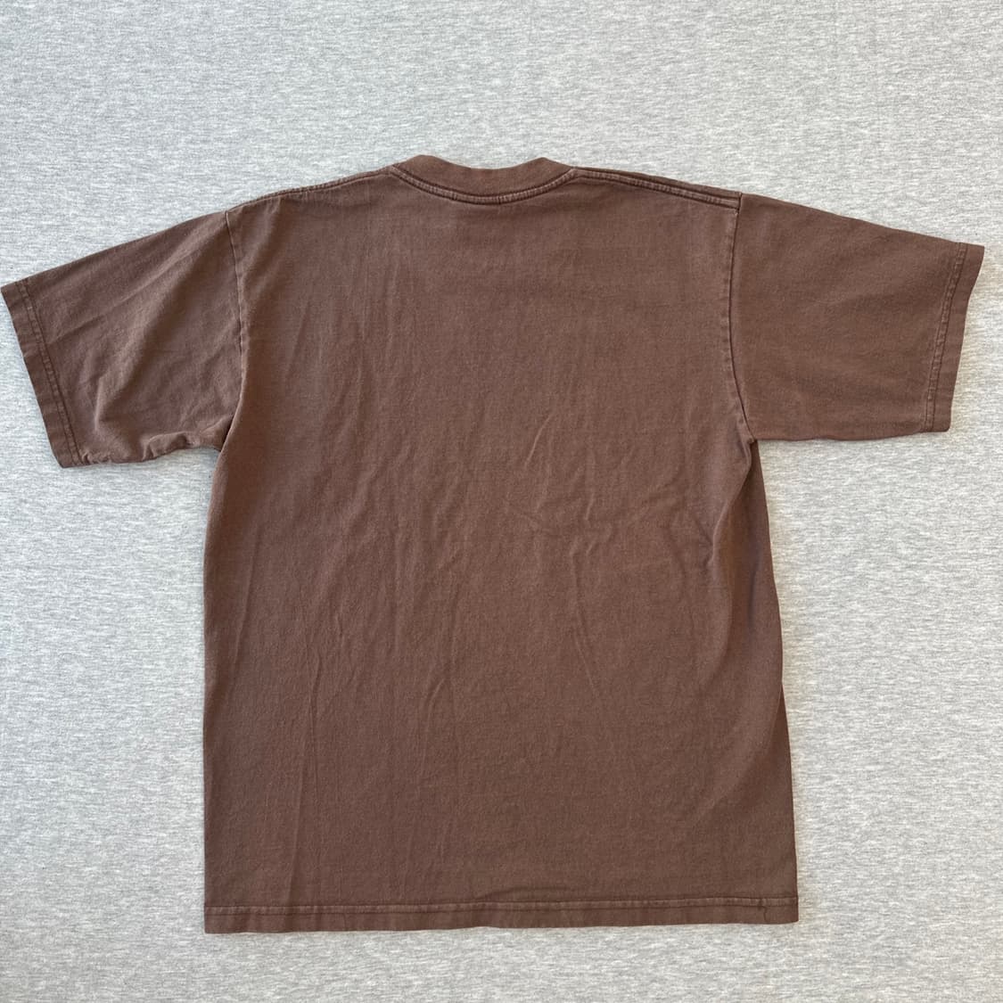 Y2K 프로클럽 헤비웨이트 티셔츠 M 사이즈 초콜릿 브라운  상품이미지4