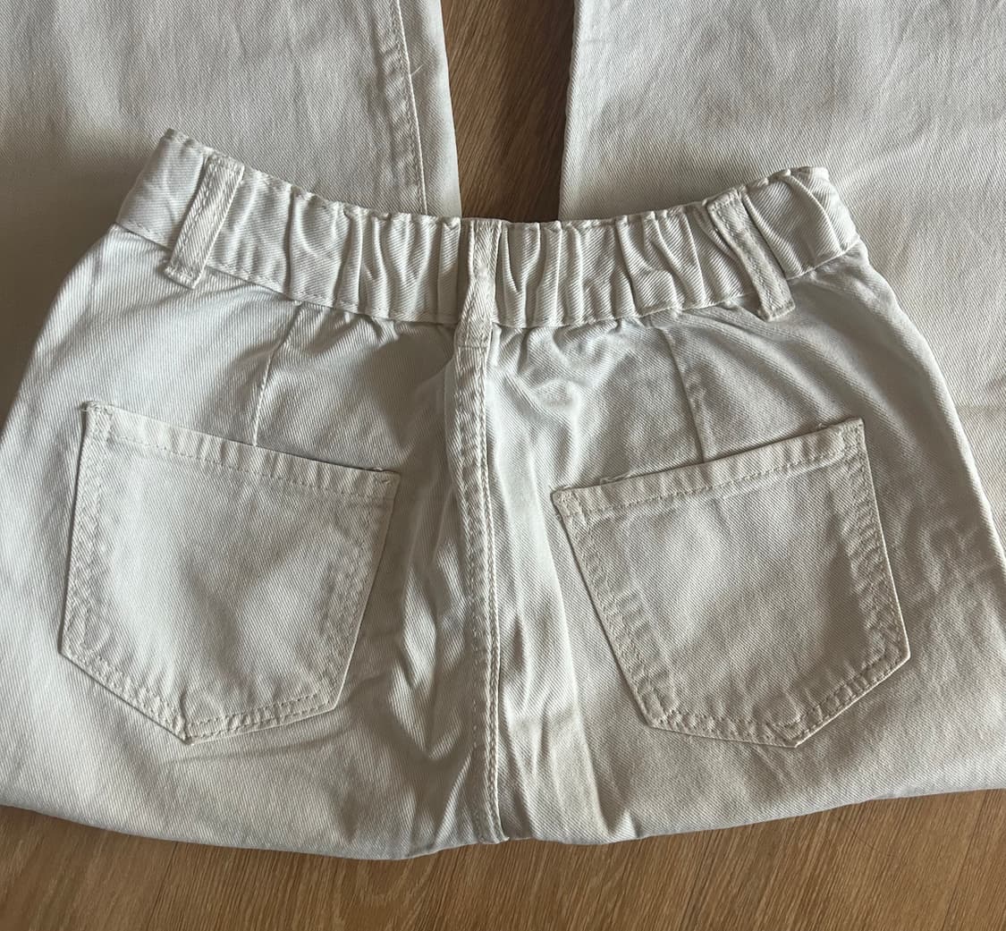 사계절 하이웨스트 화이트데님팬츠 상품이미지4