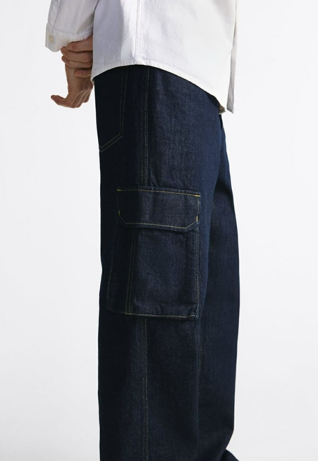 자라 와이드 카고 데님 팬츠 상품이미지1