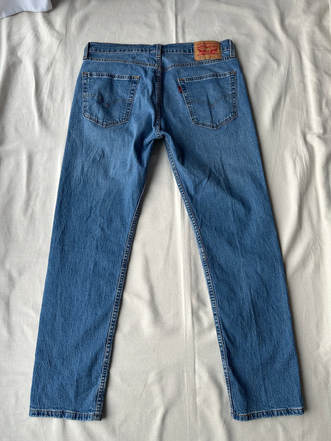 리바이스 502 테이퍼드 데님팬츠 연청 34 상품이미지6