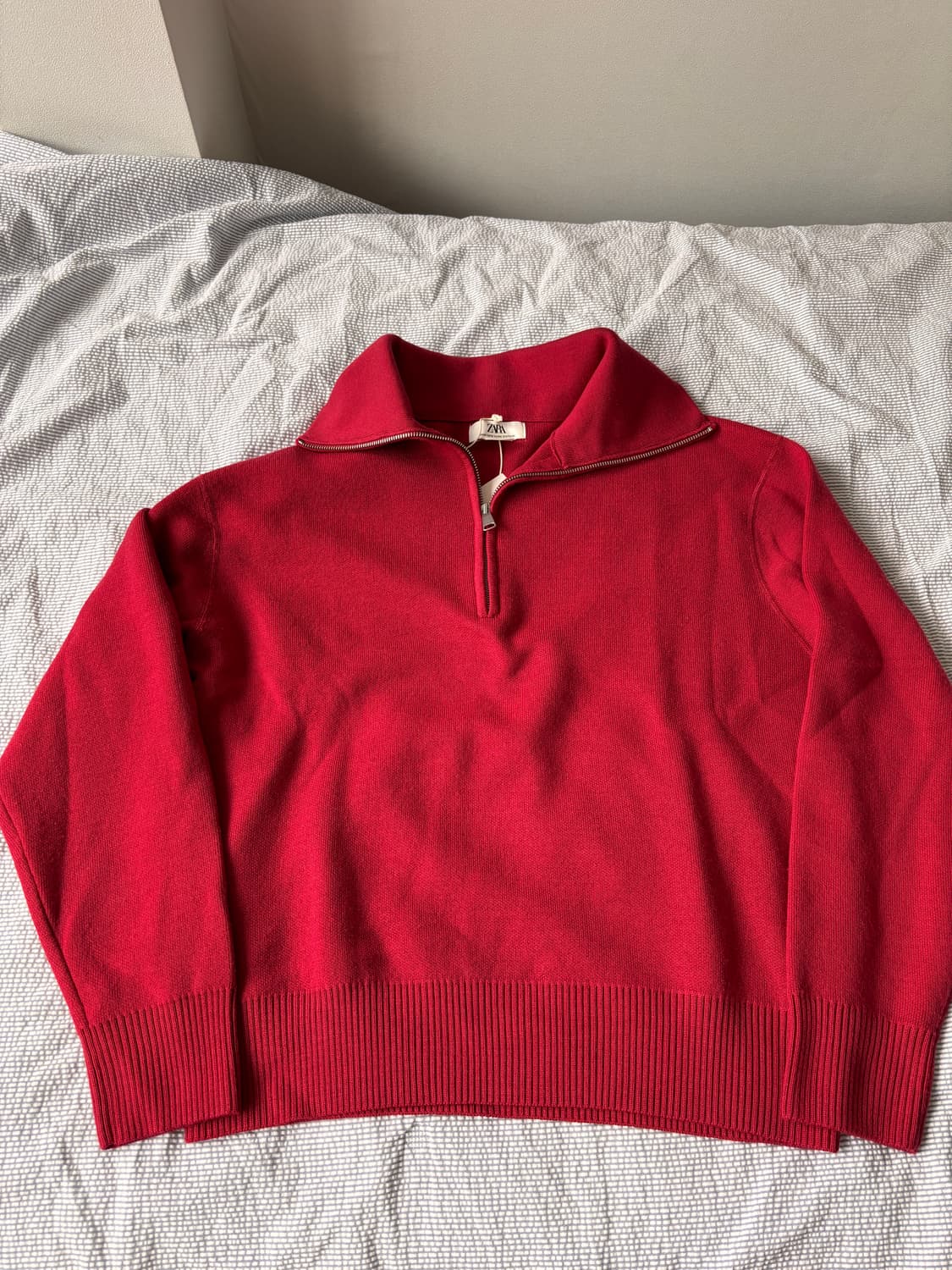 ZARA 50th NY 에디션 | 하이넥 레드 울 스웨터 상품이미지3