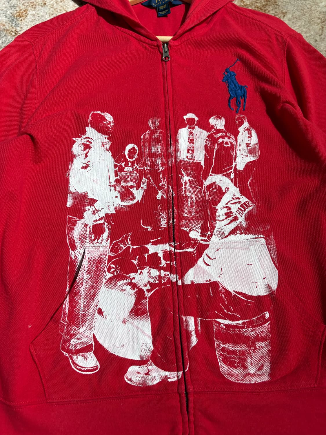 폴로 빅포니 프린팅 커스텀 후드집업  상품이미지2