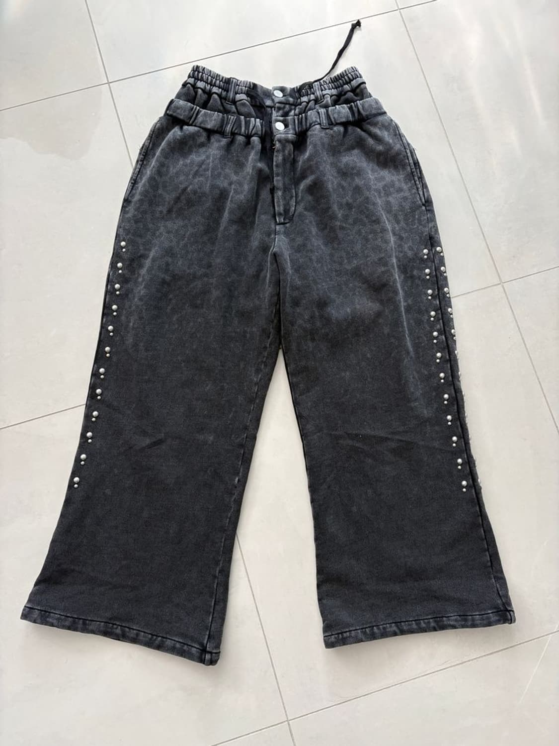 STUD BLEACH LEOPARD SWEAT PANTS 상품이미지2